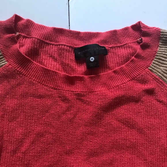 🛍 Worthington Color Blocked Sweater - Picture 2 of 3
